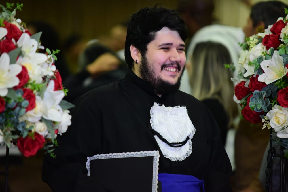 Jean Lucas at his Fatec graduation
